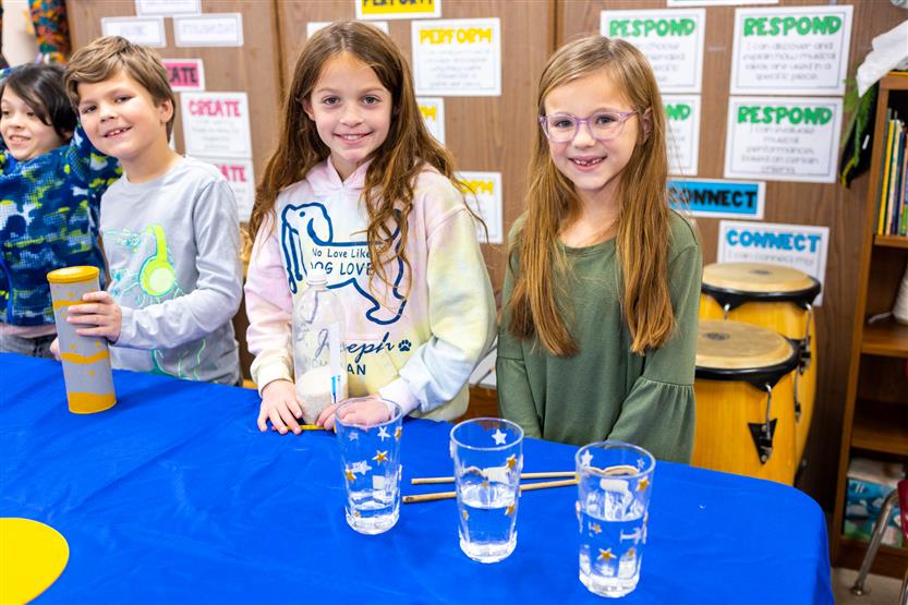 Edmondson Elementary students make homemade instruments